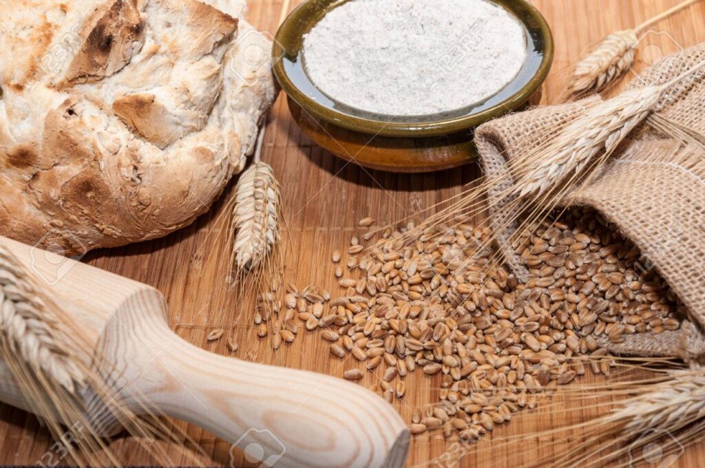 farine biologique et banneton