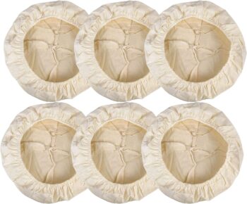 Set of 6 Linen Fabric for Banneton Bread 10inch (25cm)