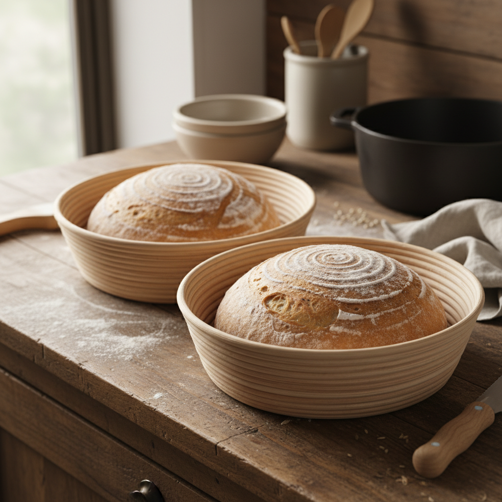 découvrez comment utiliser un banneton pour sublimer la texture et l'apparence de votre pain fait maison, en obtenant une croûte parfaite et un joli motif artisanal.
